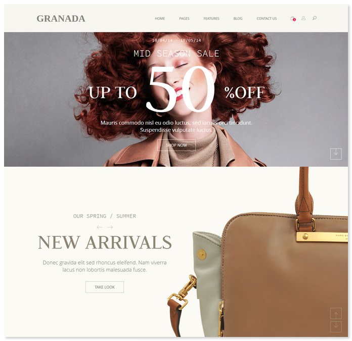 Granada - Premium Bootstrap eCommerce Template