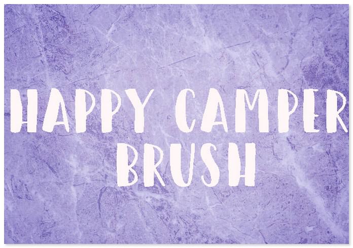 Happy Camper Brush Font