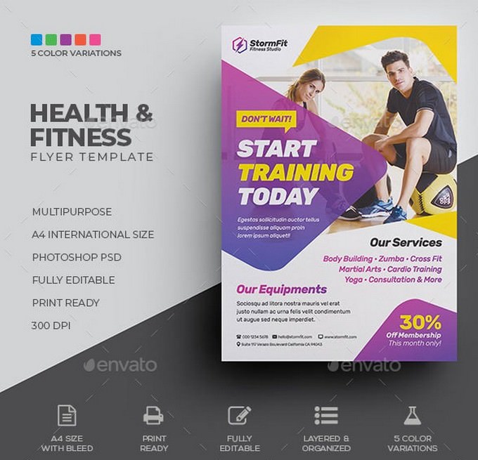 Best Fitness Flyer Templates 19 Templatefor