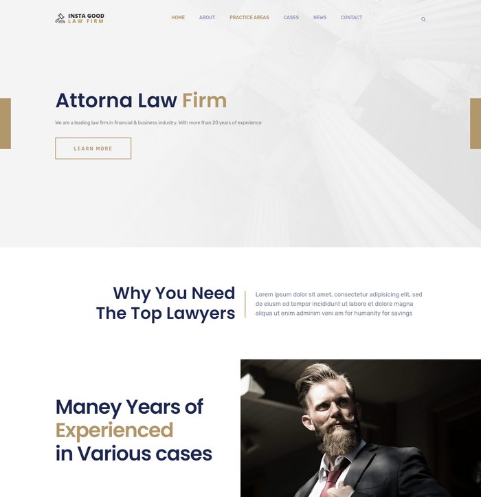 Insta Good - Law and Lawyer HTML Template
