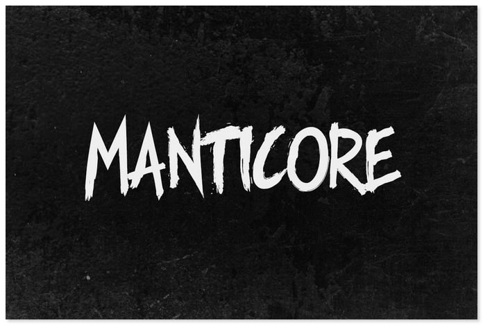 Manticore - Brush Font