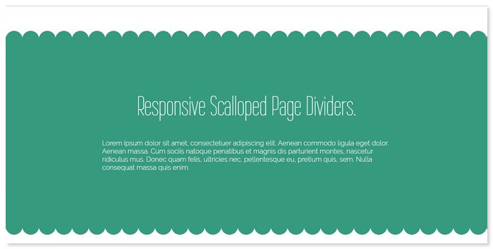 Responsive Scalloped Page Dividers (using CSS gradients)