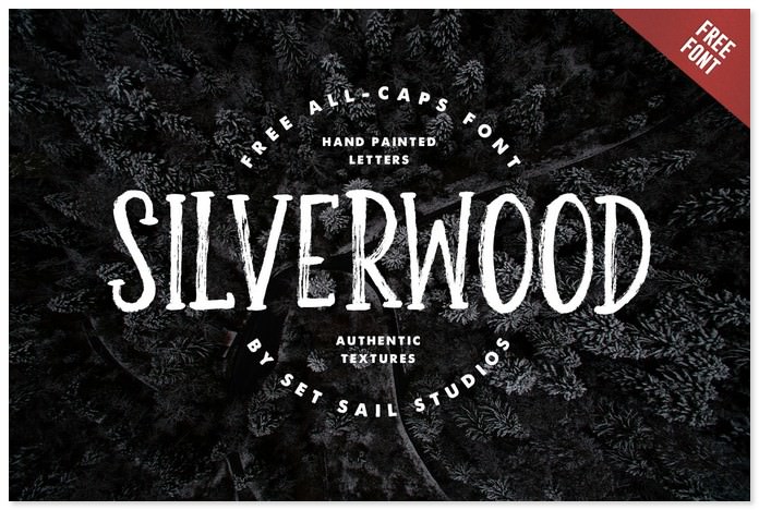 Silverwood Free Brush Font
