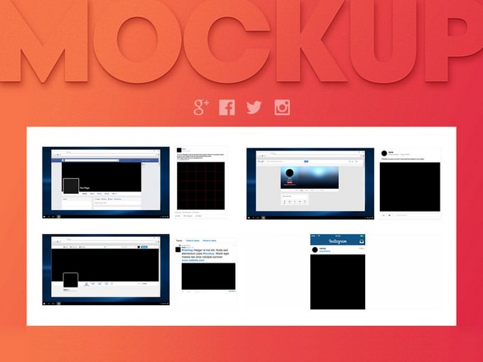Social Media Mockup Kit