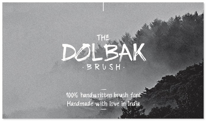The Dolbak Brush - Free Font