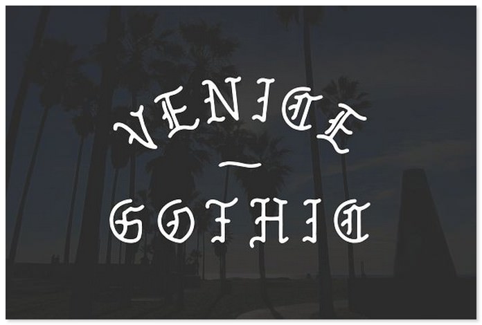 Venice Gothic - A Monoline Typeface