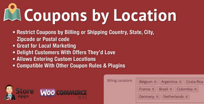 WooCommerce Coupons by Location