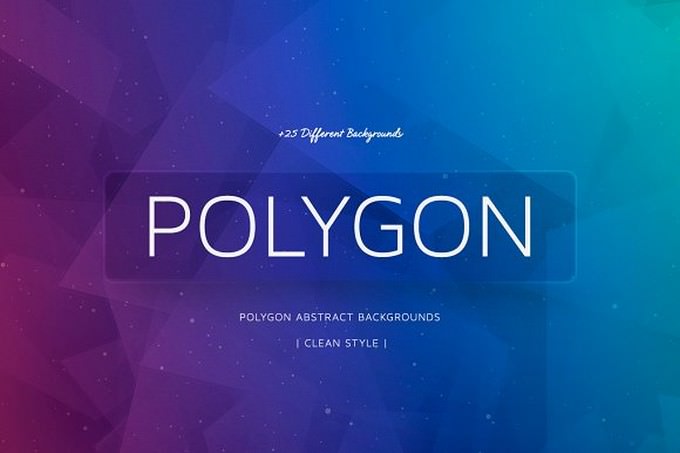 +25 Polygon Colorful Backgrounds v2