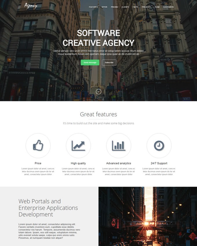 Agency - Creative Landing Page