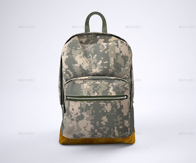 Backpack Rucksack Mock-Up