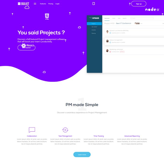 Bulkit - Agency, Startup and SaaS Template