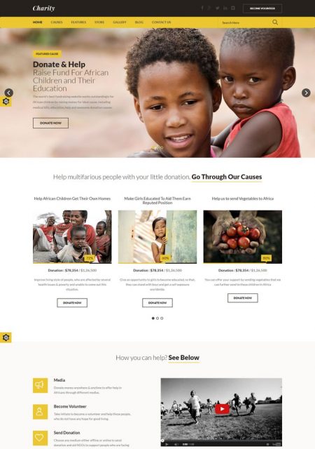 25+ Best Non-Profit Website Templates 2020 | Templatefor