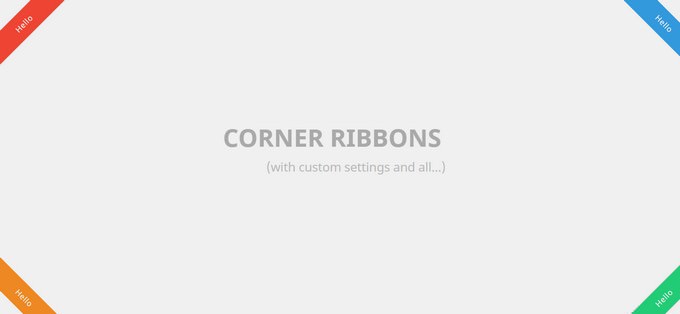 Corner Ribbons
