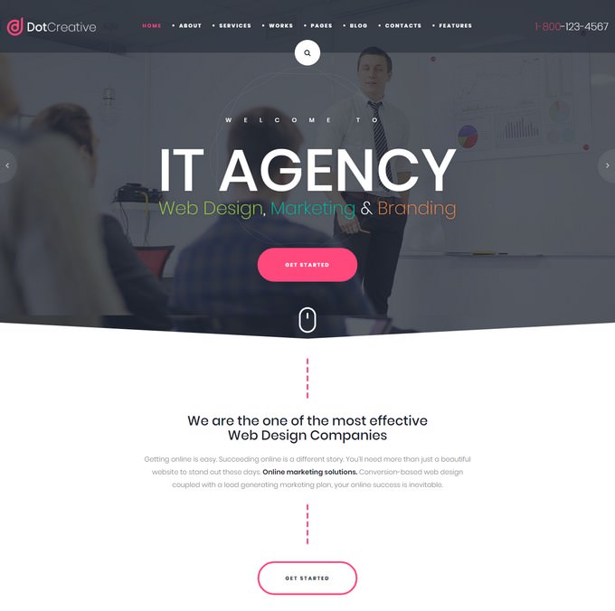 DotCreative – Web Design Agency HTML Template