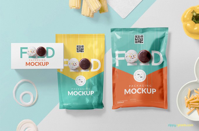 Free Food Packaging Mockup PSD
