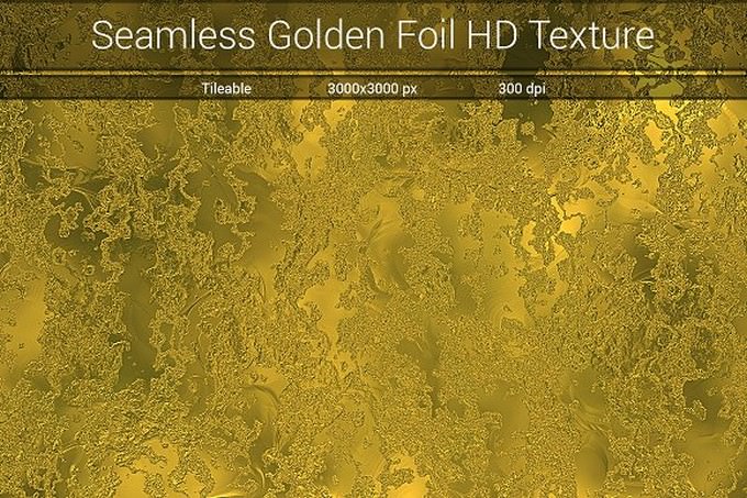 Golden Foil Seamless HD Texture