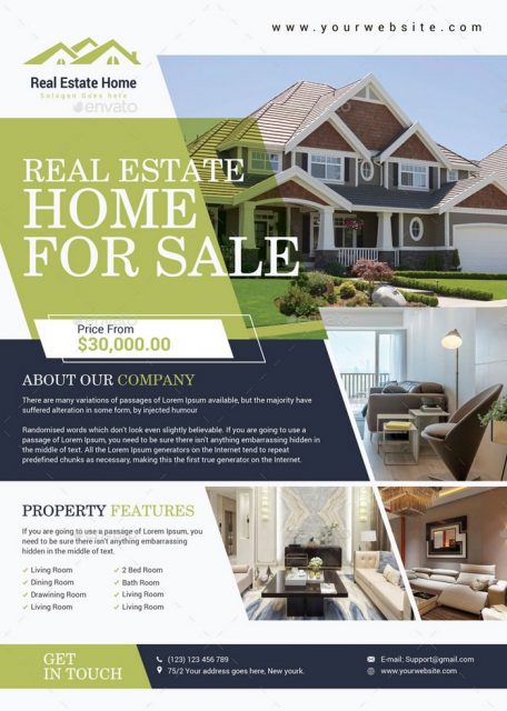 35+ Best Real Estate Flyer Templates PSD And AI Format - Templatefor