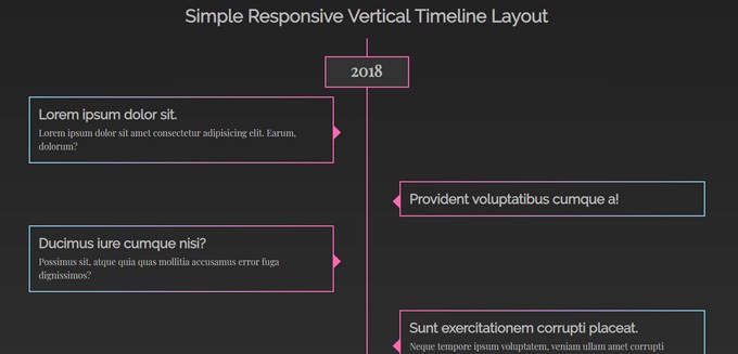 Simple Responsive Timeline