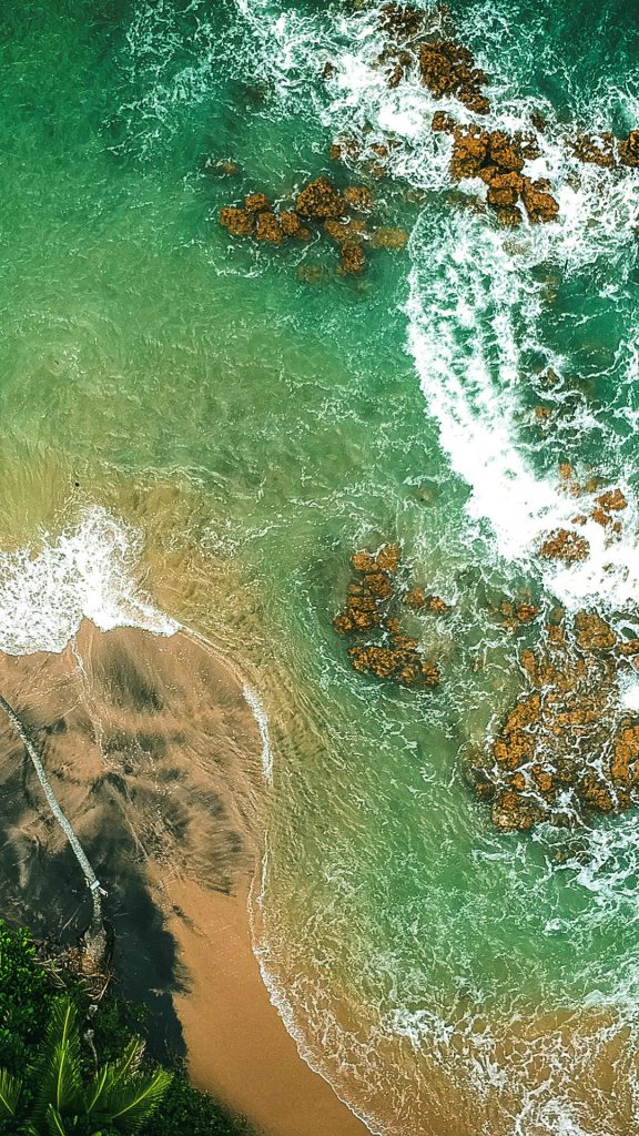 Curved Beach HD iPhone 8 Wallpaper-1080×1920