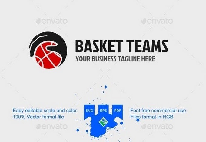 Basketball Team Logo template