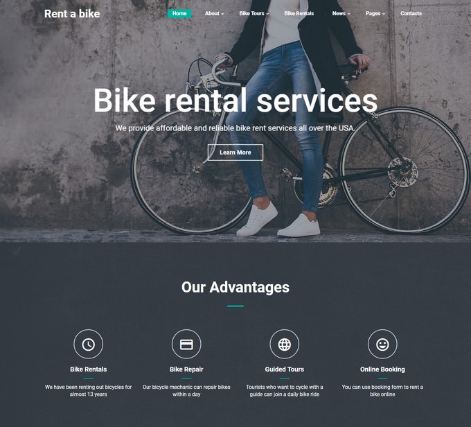 bike-shop-website-templates