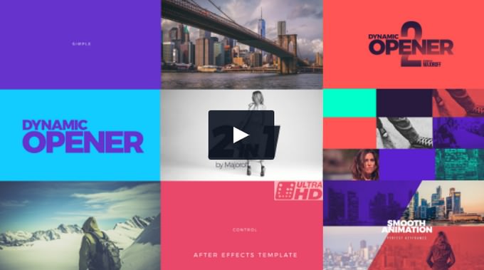 Dynamic Opener – After Effects Slideshow Template