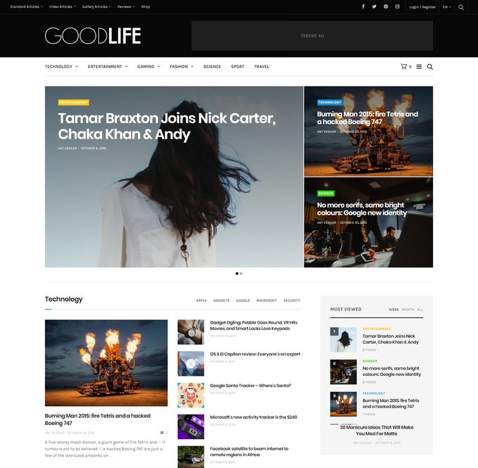 GoodLife - Responsive Magazine & Newspaper Theme