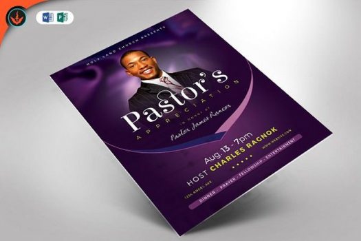 Best Pastor Appreciation Flyer Designs Templates Templatefor