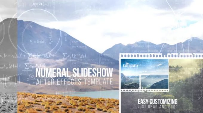  Numeral– After Effects Slideshow Template