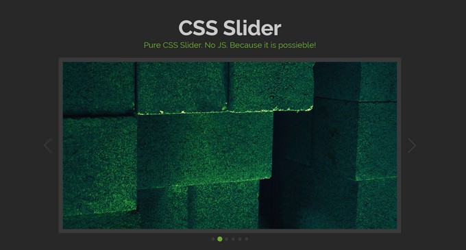 Pure CSS Slider