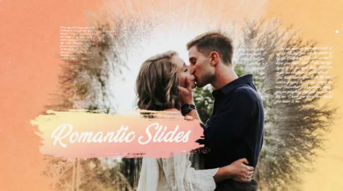 Romantic Ink – After Effects Slideshow Template