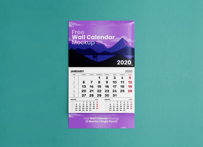 Download 45 Calendar Mockup Templates For New Year Templatefor PSD Mockup Templates