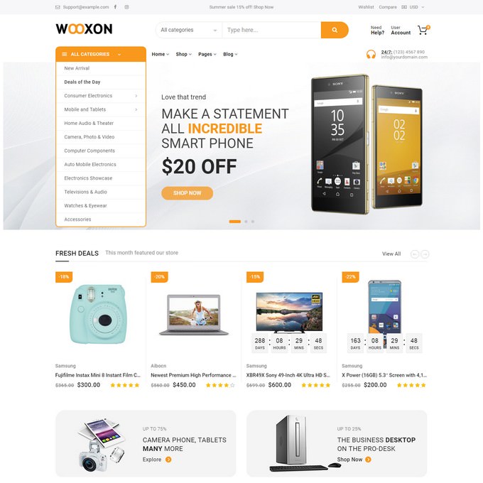 Wooxon - WooCommerce WordPress Theme