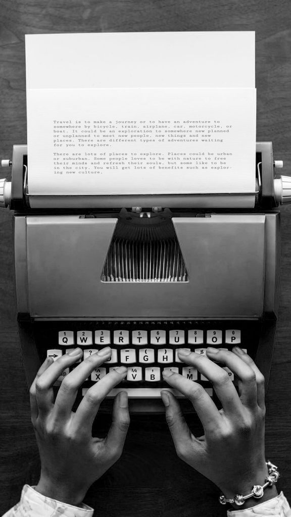 typewriter black and white iphone wallpaper 1080×1920