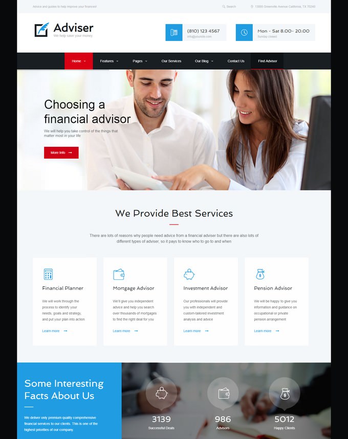 Accounting Website Website Template