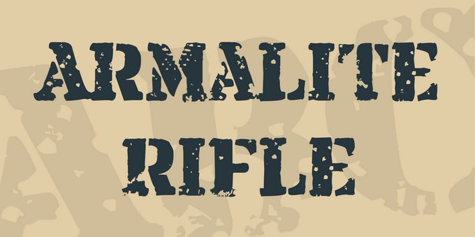 Armalite Rifle Font