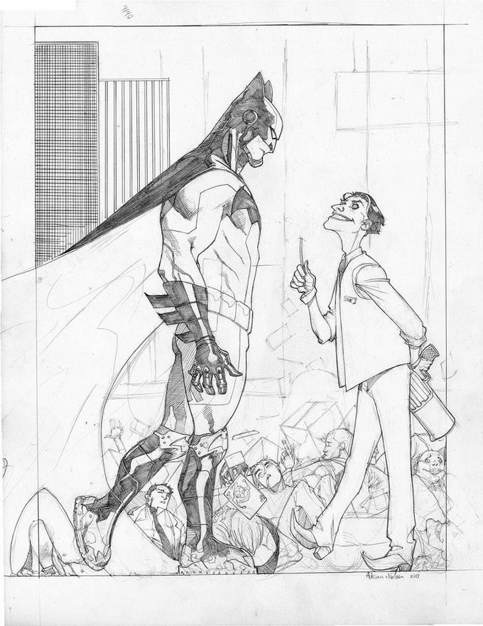 Batman V Joker Drawing