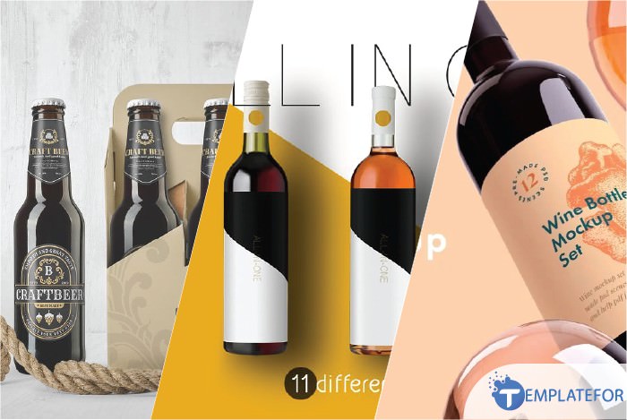 Download 40+ Best Bottle Mockup And Templates 2021 - Templatefor