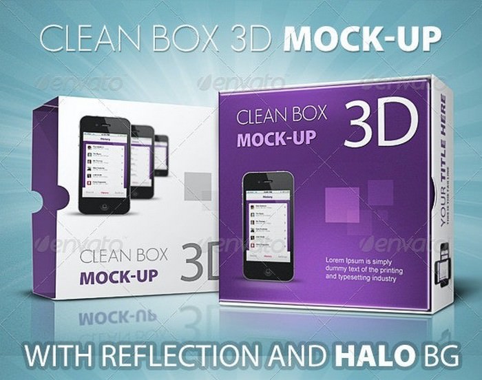 Clean Box 3D Mock-up