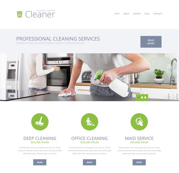Cleaning Company Cleaner Services WordPress Theme