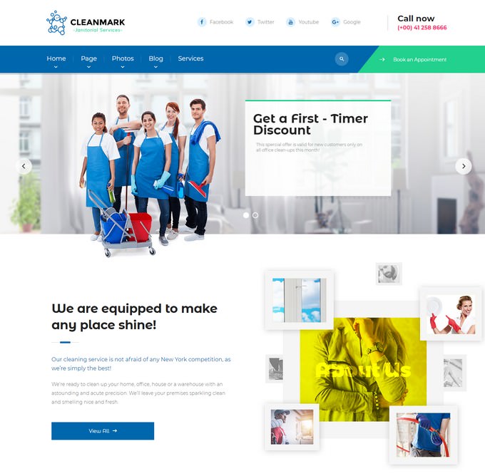 Cleanmark - Cleaning Janitorial Service WordPress Theme