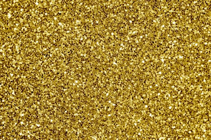 Close up of Golden Glitter Background