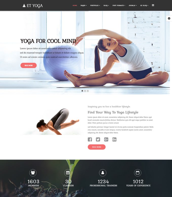 22+ Best Yoga Website Templates & Themes 2019 Templatefor