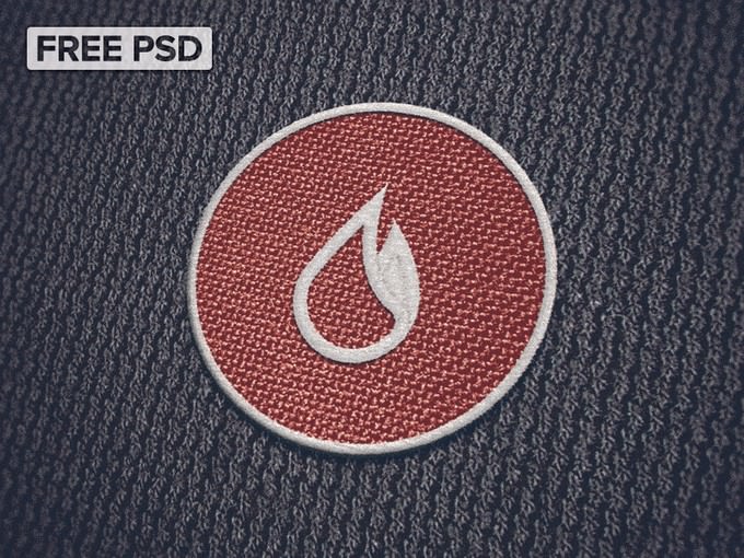 Embroidered Patch PSD