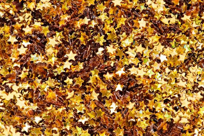 Gold Colored Star Confetti