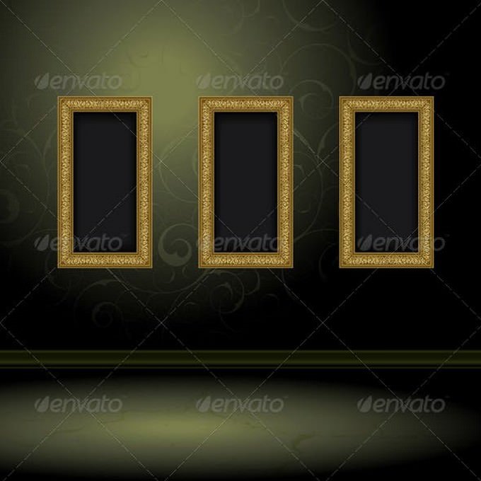 Gold Three Frames