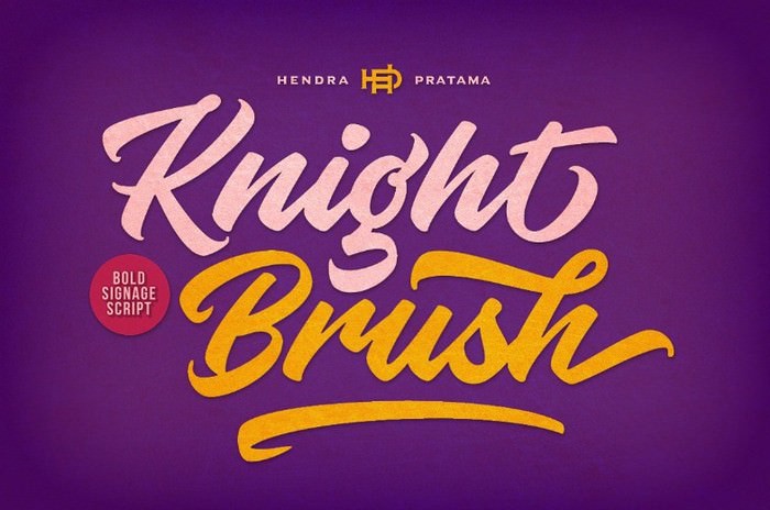 Knight Brush Font