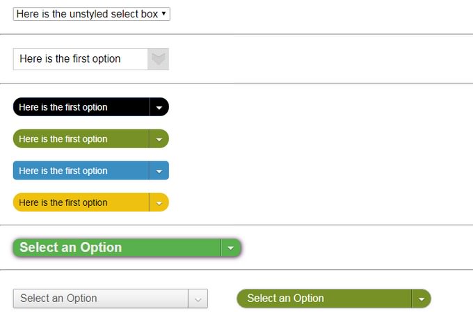 Select Box Design Css