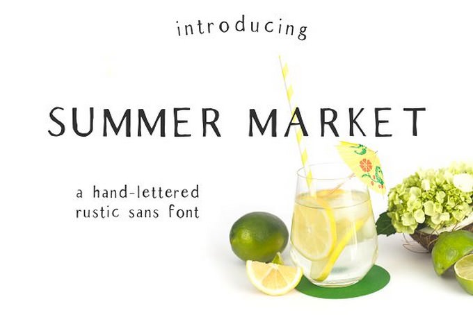 Summer Market - Rustic Font