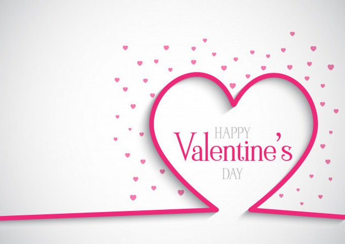 Valentine's Day Background With Hearts